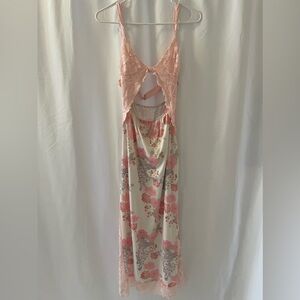 Pink Lace Slip Dress
